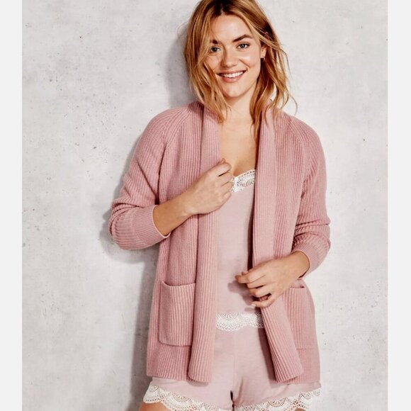 Haven Well Within Blush Pink Sweater Cardigan - Picture 1 of 9